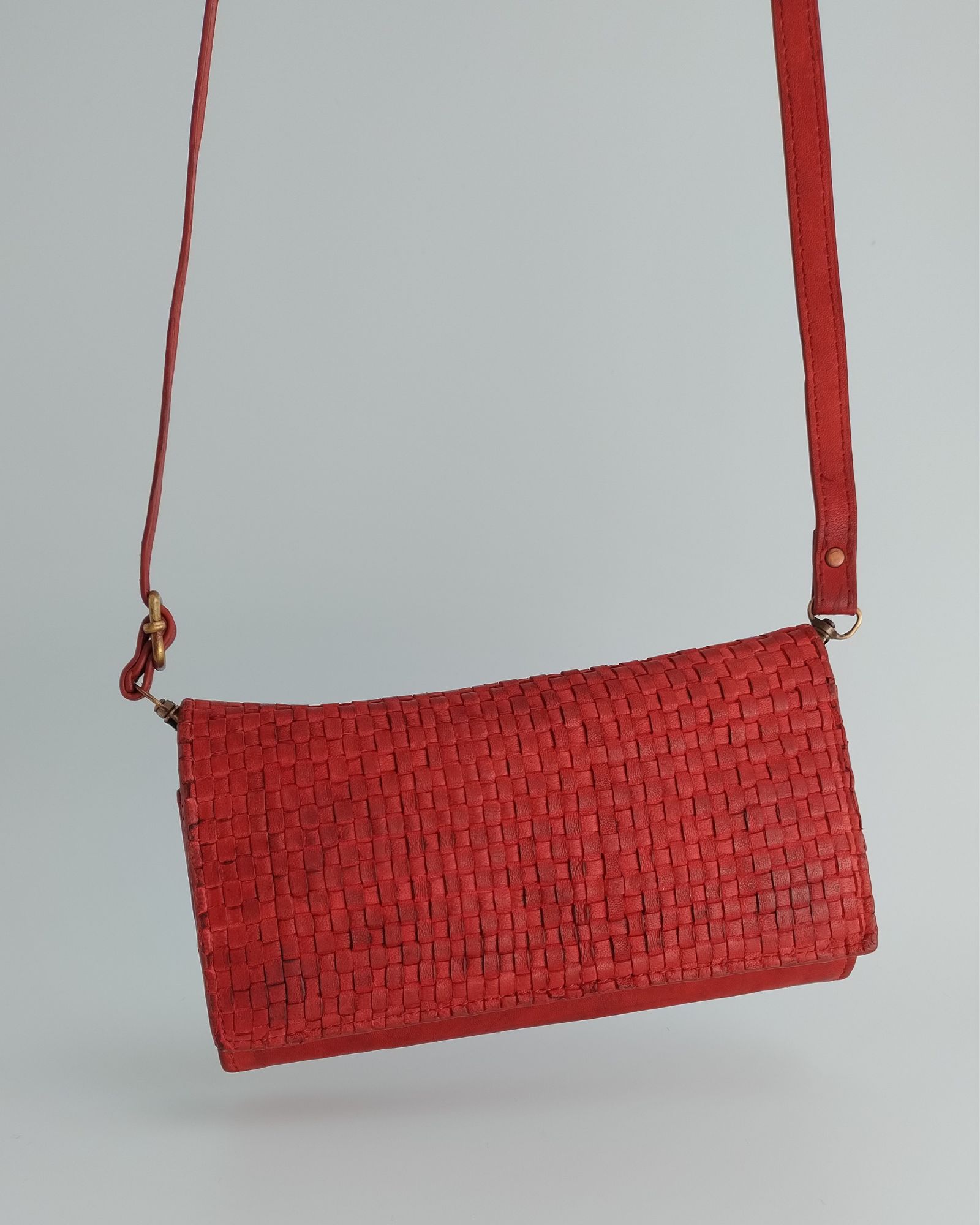 Vintage ženski kožni novčanik luxory edition - crveni