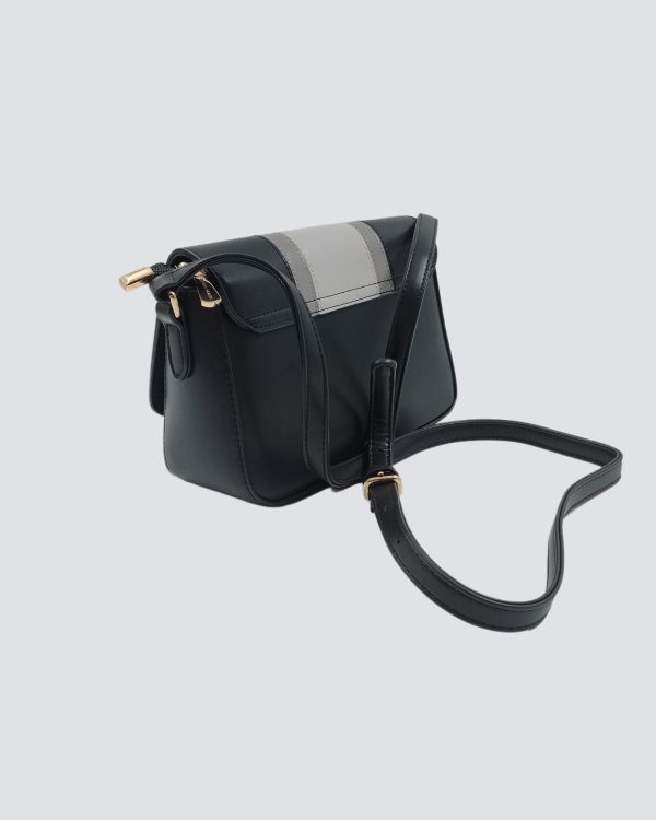Daniele Donati ženska torba – crna-siva elegantna mala