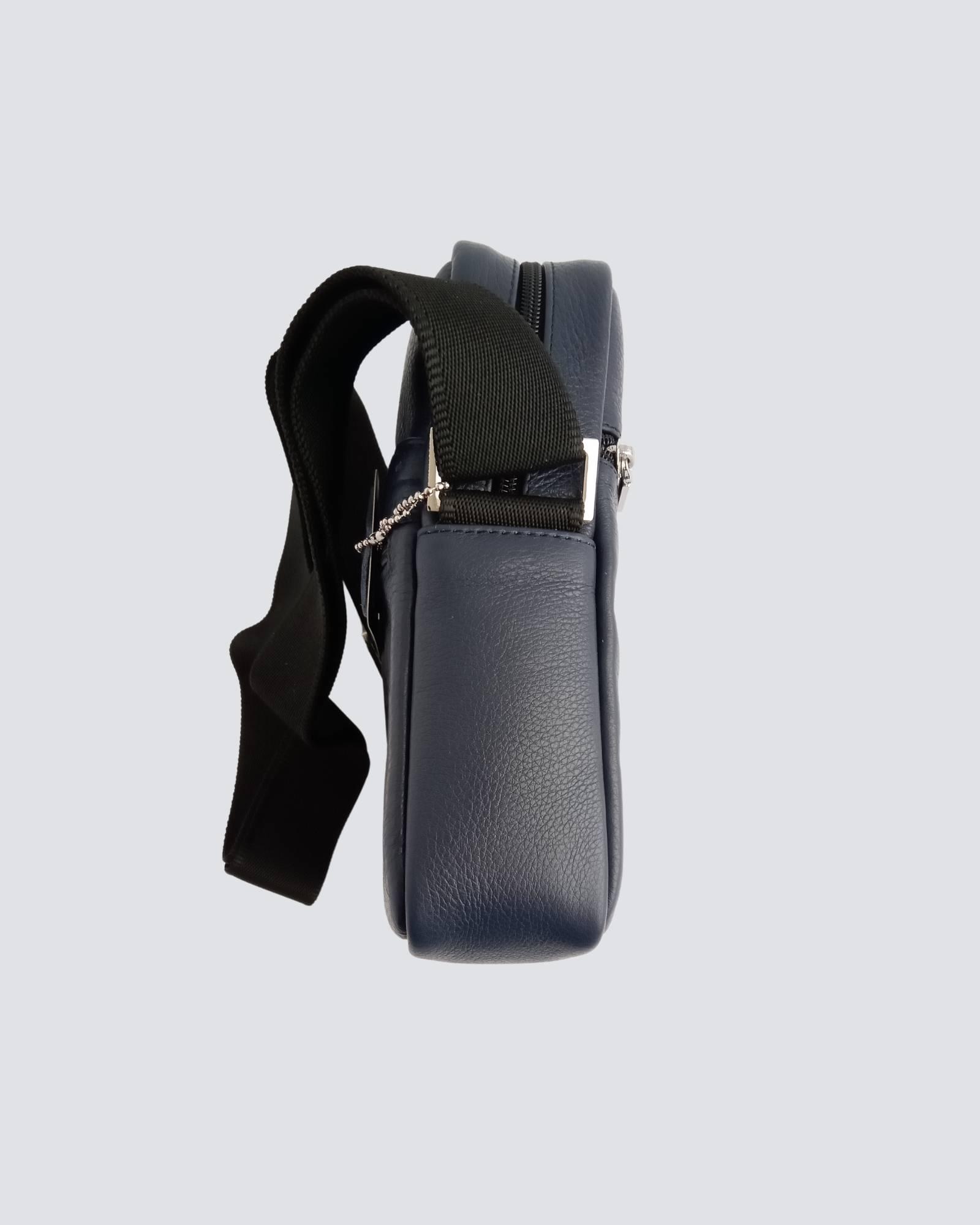 PoloXchange muška kožna torba teget