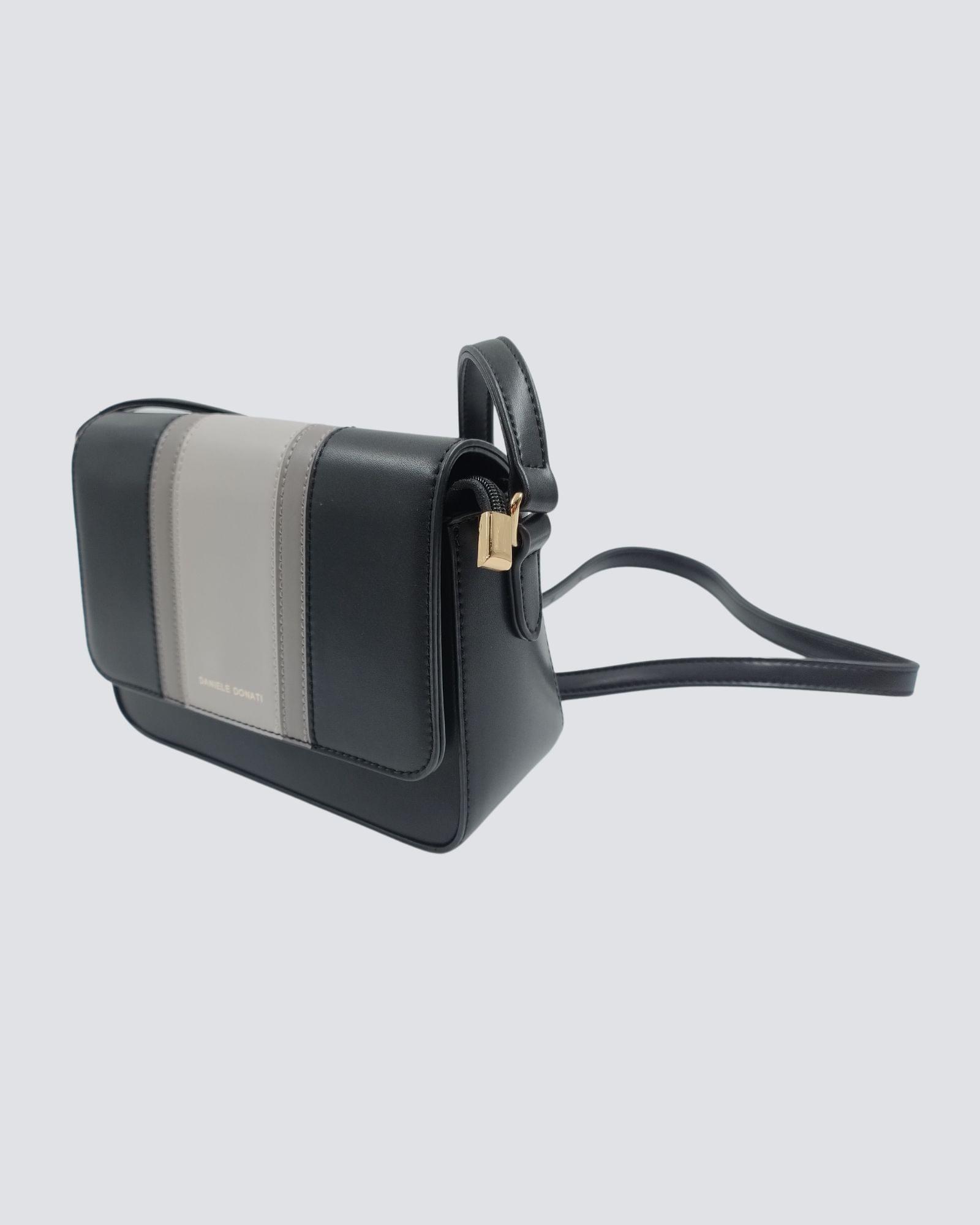 Daniele Donati ženska torba – crna-siva elegantna mala